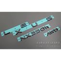 20系レクサスNX　エンブレムパーツ・マットブラック(ツヤ消し黒)エンブレム　UNISON-純正エンブレム改/エンブレム