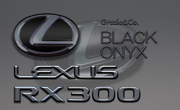 Grazio(グラージオ) レクサスRX ブラッククロームエンブレム(4)|ブラックオニキス
