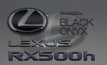 Grazio(グラージオ) レクサスRX ブラッククロームエンブレム(2)|ブラックオニキス