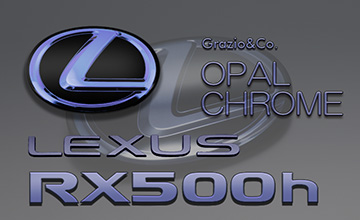 10系レクサスRX　エンブレムパーツ・オパールエンブレム　Grazio(グラージオ)/エンブレム(1)