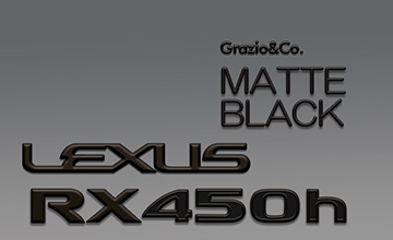 L20系レクサスRX　エンブレムパーツ・ブラック・ホワイトエンブレム　Grazio(グラージオ)/エンブレム(1)