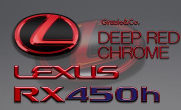 Grazio(グラージオ) レクサスRX レッドクロームエンブレム