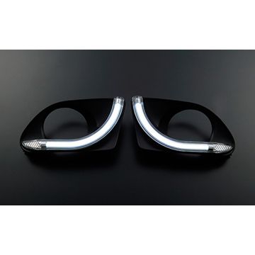 REVIER(レヴィーア)　レクサスRX/L10系前期　LEDデイライトフォグランプガーニッシュ(1)
