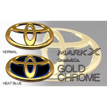マークX130系用ゴールドエンブレム Grazio(グラージオ)