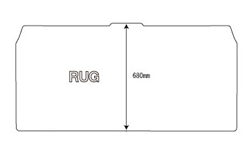 ガソリン・7人乗り(2列目オットマン付)用 Lサイズ ラグ　+14800円