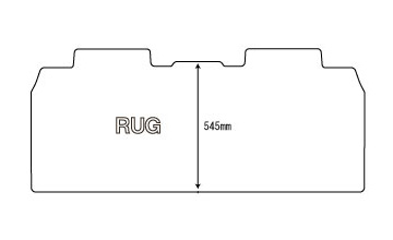 ハイブリッド・7人乗り(2列目オットマン無)用 Mサイズ ラグ　+12800円