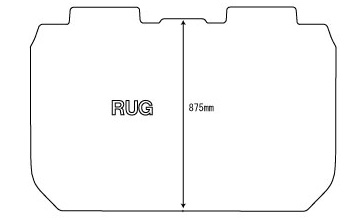 ハイブリッド・7人乗り(2列目オットマン無)用 Lサイズ ラグ　+14800円