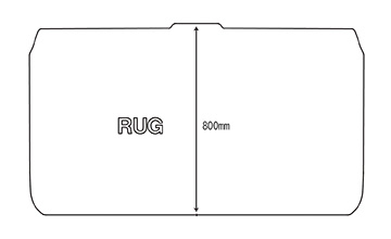 ガソリン・8人乗り用 Lサイズ ラグ　+14800円