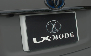 30系後期プリウス　エアロパーツ・リアライセンスフレーム　LX-MODE(LXモード)/エアロ(1)
