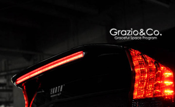 Grazio(グラージオ) 30系プリウス用LEDデュアルリヤスポイラー