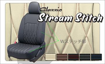 Clazzio(クラッツィオ)　50 プリウス　シートカバー/ストリームステッチ