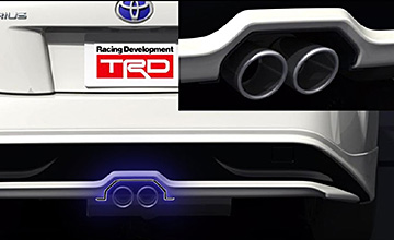 TRD プリウス マフラー(4)|TRDリアスポイラー装着車用付属ガーニッシュ