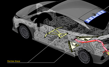 TRD　50 プリウス　メンバーブレース