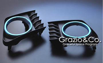 Grazio(グラージオ) プリウスα 前期 フォグランプベゼル オパール・シナジーブルー Grazio(グラージオ) プリウスα 前期 フォグランプベゼル オパール・シナジーブルー