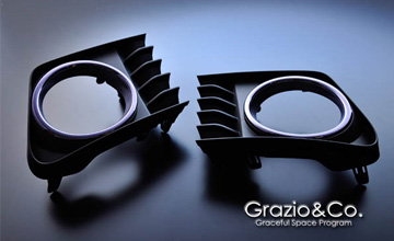 Grazio(グラージオ) プリウスα 前期 フォグランプベゼル オパール・シナジーブルー Grazio(グラージオ) プリウスα 前期 フォグランプベゼル オパール・シナジーブルー