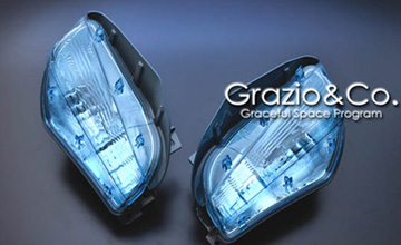 Grazio(グラージオ)　プリウスα 前期　フロントターンランプ オパール・シナジーブルー