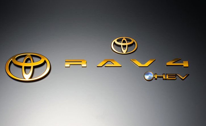 Grazio(グラージオ) RAV4 エンブレムパーツ ゴールドエンブレム 60(64)系