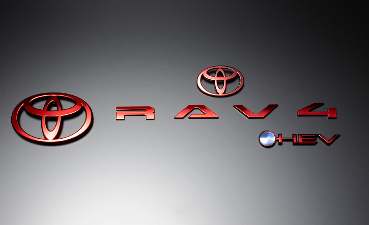 Grazio(グラージオ) RAV4 エンブレムパーツ レッドクロームエンブレム 60(64)系