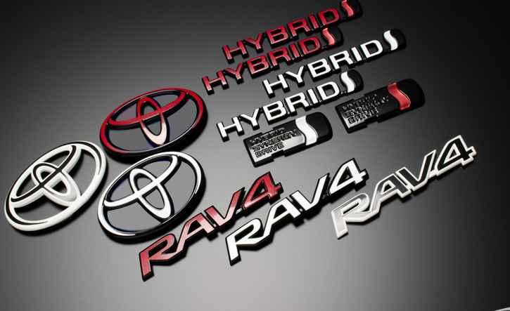 Grazio(グラージオ) RAV4 エンブレムパーツ ツートンエンブレム 50系