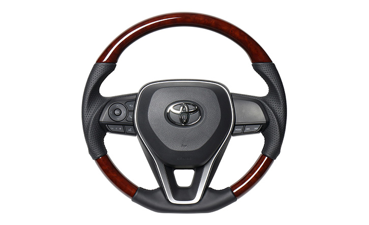 REAL(レアル)｜RAV4/50系 ウッドコンビステアリング【プレミアム