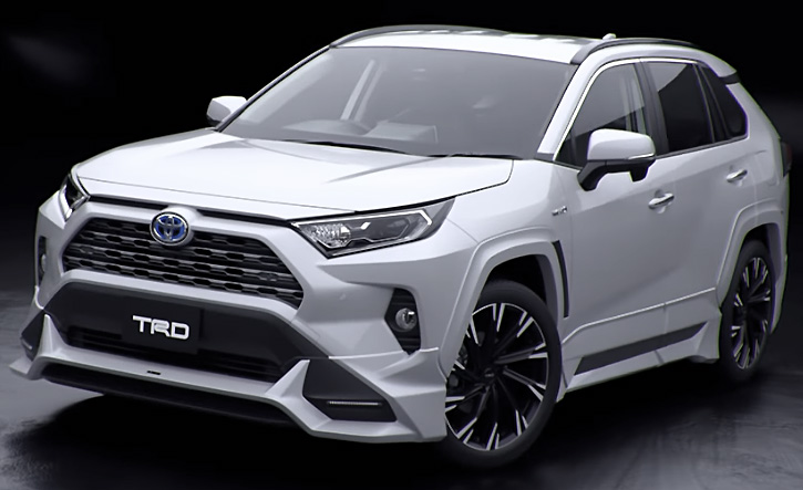 未使用、美品　RAV4 TRD フロントスポイラー　LED付き