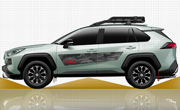 50系RAV4　サイドデカール　TRD(2)