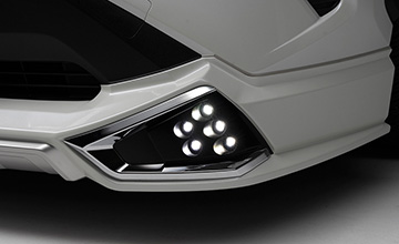 WALD(ヴァルド) RAV4 フロントスポイラー|(オプション)LEDランプ