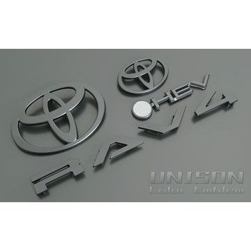 UNISON-純正エンブレム改　RAV4/60(64)系　マットブラック(ツヤ消し黒)エンブレム（エンブレム）(1)