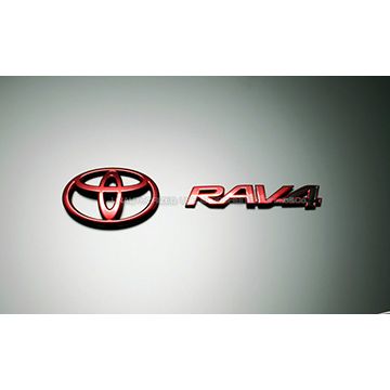 Grazio(グラージオ)　RAV4/50系　レッドクロームエンブレム（エンブレム）(1)