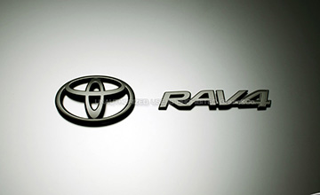 50系RAV4用ブラック・ホワイトエンブレム
