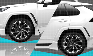 TRD 50系RAV4用オーバーフェンダー