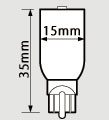 LUXER1(ルクサー1) ヴェルファイア LEDバックランプバルブ(T16ウェッジバルブ) LUXER1(ルクサー1) ヴェルファイア LEDバックランプバルブ(T16ウェッジバルブ)