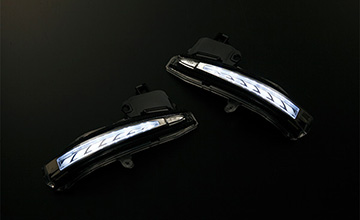 ヴェルファイア LEDウインカーミラー・流星シーケンシャルウインカー|ライトバー　ホワイト