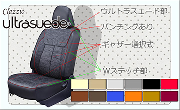Clazzio(クラッツィオ) 30系ヴェルファイア用レザーシートカバー・ウルトラスエード