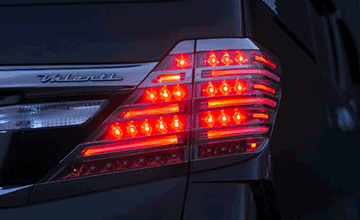 20系ヴェルファイア用LEDテール・シーケンシャルウインカータイプ