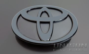 ヤリスクロスUNISON-純正エンブレム改 ブルー(フロント用)