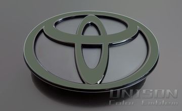 ヤリスクロスUNISON-純正エンブレム改 グリーン(フロント用)