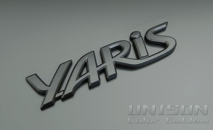 GRヤリス用マットブラックエンブレム UNISON-純正エンブレム改